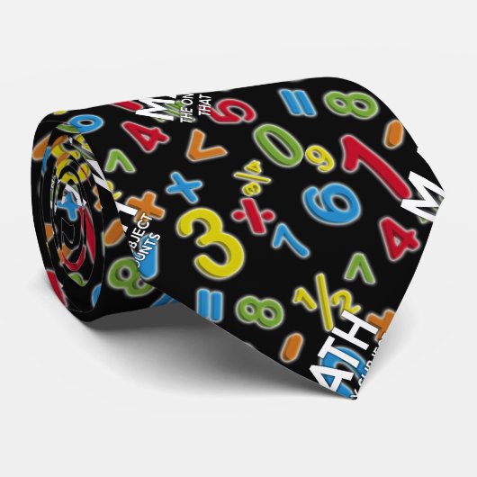 Math. The only subject that counts Stropdas (Opgerold)