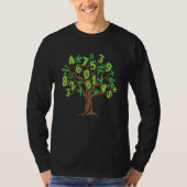 Math Tree I Tree Math Symbols Numbers Trees Math T-shirt (Voorkant)