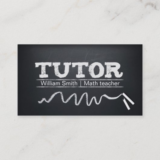 Math Tutor / Any Tutor Visitekaartje (Voorkant)