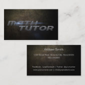 Math Tutor Business card Visitekaartje (Voorkant / Achterkant)