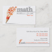 Math Tutor Visitekaartje (Voorkant / Achterkant)