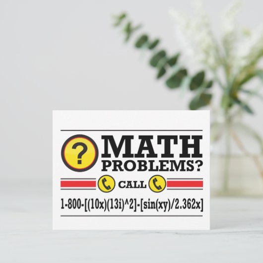 Math Tutoring Humor Gift Briefkaart (Staand voorkant)