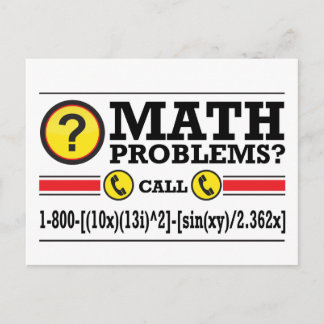 Math Tutoring Humor Gift Briefkaart