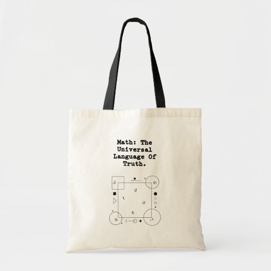 Math Universal Language | Truth & Logic Educator Tote Bag (Voorkant)