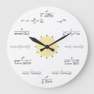 Math Wall Clock Grote Klok