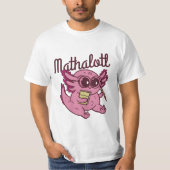 MATHALOTL SPEELSE AXOLOTL WISKUNDE T-SHIRT (Voorkant)