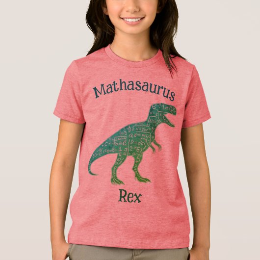 Mathasaurus Rex Tri-Blend Shirt (Voorkant)