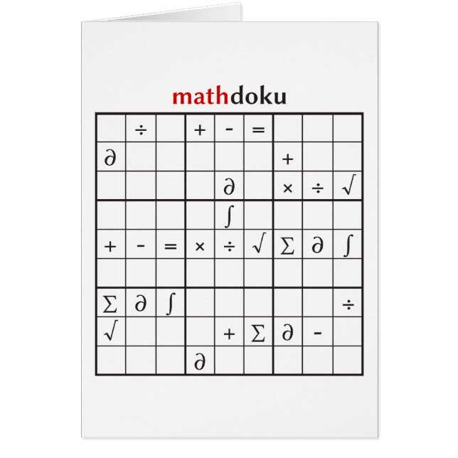 mathdoku (Voorkant)