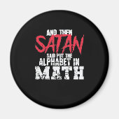 Mathe: Satan zei dat hij het alfabet in Wiskunde h Magneet (Voorkant)