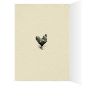 Mathemachicken Funny Wiskunde Chicken Joke Kaart (Binnen (Links))