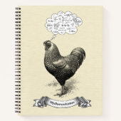 Mathemachicken Funny Wiskunde Chicken Pun Joke Notitieboek (Voorkant)