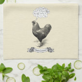 Mathemachicken Funny Wiskunde Chicken Pun Joke Theedoek (Gevouwen)