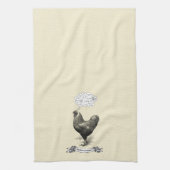 Mathemachicken Funny Wiskunde Chicken Pun Joke Theedoek (Verticaal)