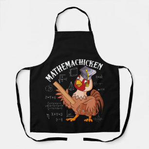 Mathemachicken Teacher Wiskunde Lovers Chicken Schort