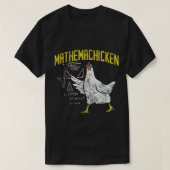 Mathemachicken Wiskunde Nerd Algebra leraar kip T-shirt (Design voorkant)