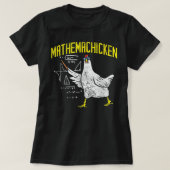 Mathemachicken Wiskunde Nerd Algebra leraar kip T-shirt (Design voorkant)