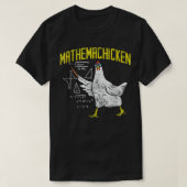 Mathemachicken Wiskunde Nerd Algebra leraar kip T-shirt (Design voorkant)