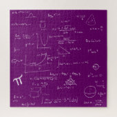 Mathematic Formulas and Equations Purple and White Legpuzzel (Verticaal)