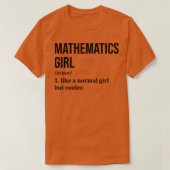 Mathematica Girl Funny Gezegde T-shirt (Design voorkant)