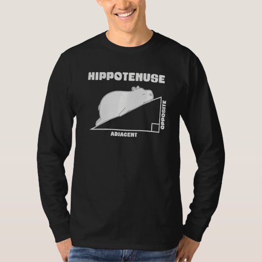Mathematica Hippotenuse Hippo T-shirt (Voorkant)