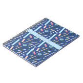 MATHEMATICA KLASSE BLAUWE AQUA ROZE NOTEBOOK NOTITIEBOEK (Linkerzijde)