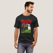 Mathematica Llama Alpaca Wiskunde is mijn jam Geen T-shirt (Voorkant volledig)