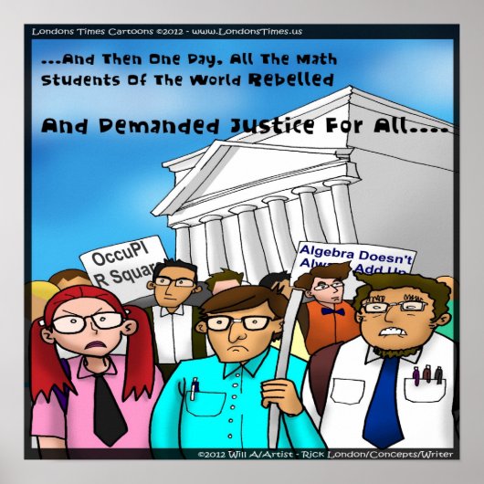 Mathematica revolt Funny Poster (Voorkant)