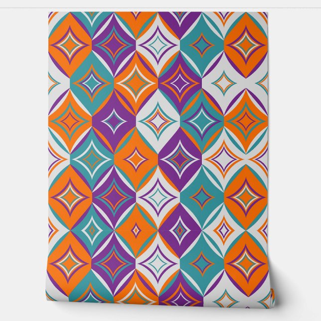 Mathematical Beautiful Geometric Pattern  Behang (Afrollen)