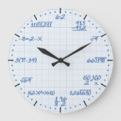Mathematical Equations Clock Grote Klok (Voorkant)