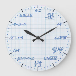 Mathematical Equations Clock Grote Klok