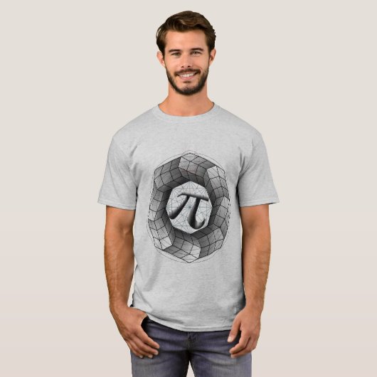 Mathematical Pi Optical Illusion T-shirt – Perfect (Voorkant volledig)