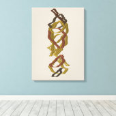 Mathematically Aligned Sculpture  Canvas Afdruk (Insitu (Houten vloer))