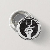 Mathematici voor de knop Eenheid Ronde Button 3,2 Cm (Voorkant /achterkant)