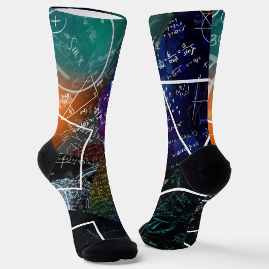 Mathematics Formula Crew Sokken (Gebogen)