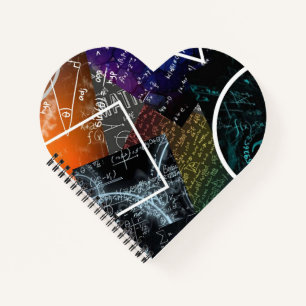 Mathematics Formula Heart Spiral Notitieboek