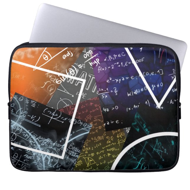 Mathematics Formula Laptop Sleeve (Voorkant)