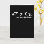 Mathematics Funny Math Lover 3.14 Pi Day Symbol Kaart (Gele Bloem)