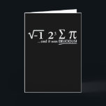 Mathematics Funny Math Lover 3.14 Pi Day Symbol Kaart<br><div class="desc">Apparel best for men,  women,  ladies,  adults,  boys,  girls,  couples,  mom,  dad,  aunt,  uncle,  him & her,  Birthdays,  Anniversaries,  School,  Graduations,  Holidays,  Christmas</div>