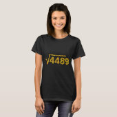Mathematics Leopard Print Square Root 4489, Math N T-shirt (Voorkant volledig)