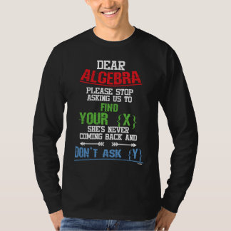 Mathematics Maths Algebra Solving Formula Collecti T-shirt