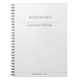 Mathematics Notebook – Minimal Academic Edition Notitieboek