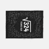Mathematics Square Root 324 Years Old, Funny Math  Fleece Deken (Voorkant (Horizontaal))