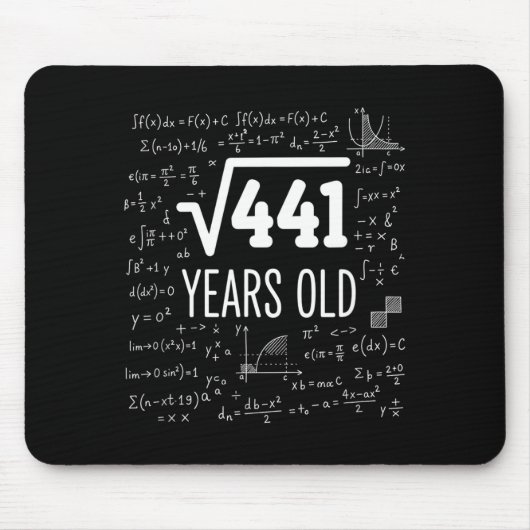 Mathematics Square Root 441 Years Old, Clever Math Muismat (Voorkant)