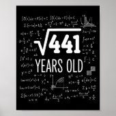 Mathematics Square Root 441 Years Old, Clever Math Poster (Voorkant)