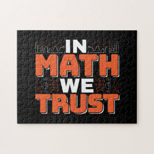Mathematics Teacher Quote - In Wiskunde vertrouwen Legpuzzel