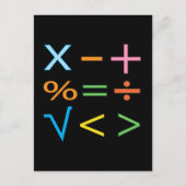 Mathematics Wiskunde Symbol Wiskunde Briefkaart (Voorkant)