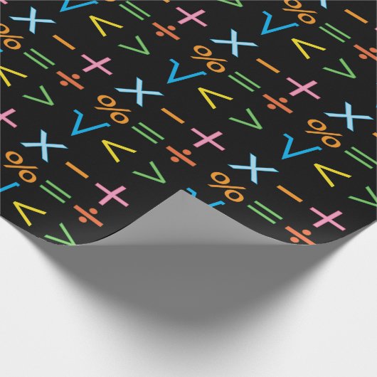 Mathematics Wiskunde Symbol Wiskunde Cadeaupapier (Hoek)