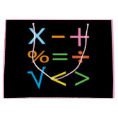 Mathematics Wiskunde Symbol Wiskunde Groot Cadeauzakje (Voorkant)