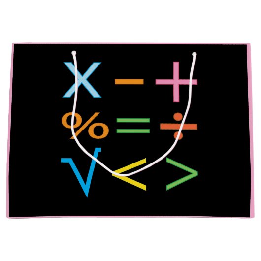 Mathematics Wiskunde Symbol Wiskunde Groot Cadeauzakje (Voorkant)