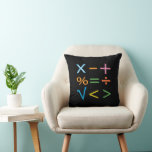 Mathematics Wiskunde Symbol Wiskunde Kussen<br><div class="desc">Wiskunde Wiskunde Symbool Wiskunde Sierkussen origineel ontwerp van Nisha Prabhu. Verhoog uw ruimte met ons in het oog springende Mathematics Wiskunde Symbol Sierkussen! Perfect voor de wiskunde liefhebber, dit stijlvolle accentstuk heeft een scala aan wiskundige symbolen, die een unieke twist toevoegen aan elke kamer. Of je nu een student, docent...</div>